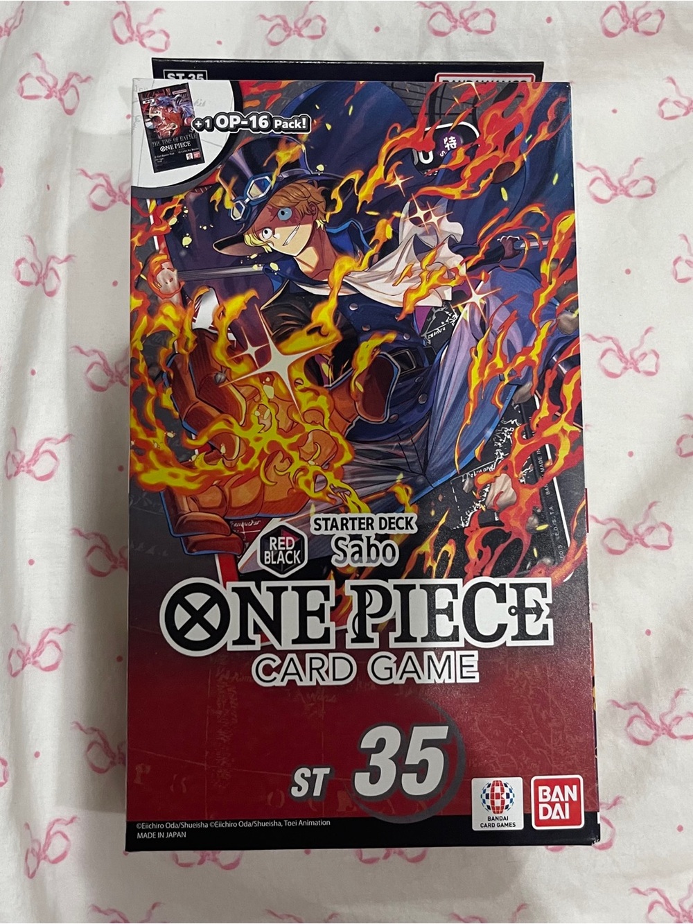 One Piece Card Game Starter Deck Red Black Sabo